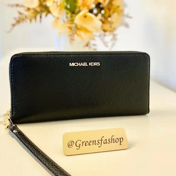 Michael kors large continental wallet black - Picture 1 of 6